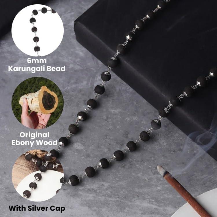 Silver Plated Eternal Karungali Mala