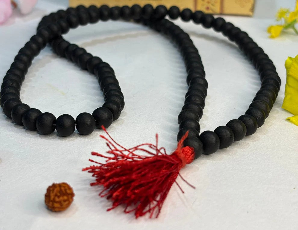 Original Karungali Malai 108 Beads Ebony Wood - Certified