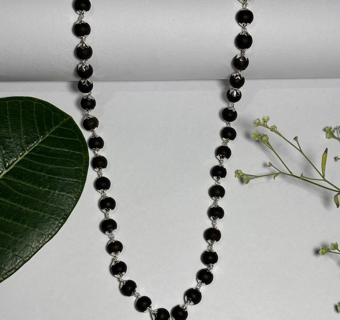 Karungali Silver Cap Malai - Certified