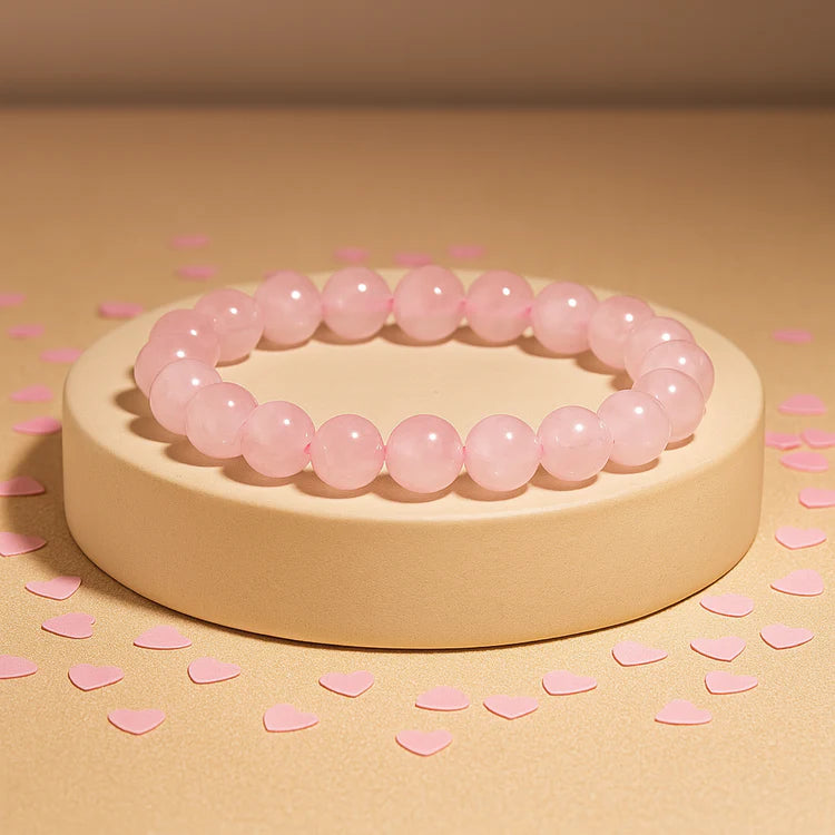 Improve Love, Relationship & Emotional Connection: Rose Quartz Bracelet
