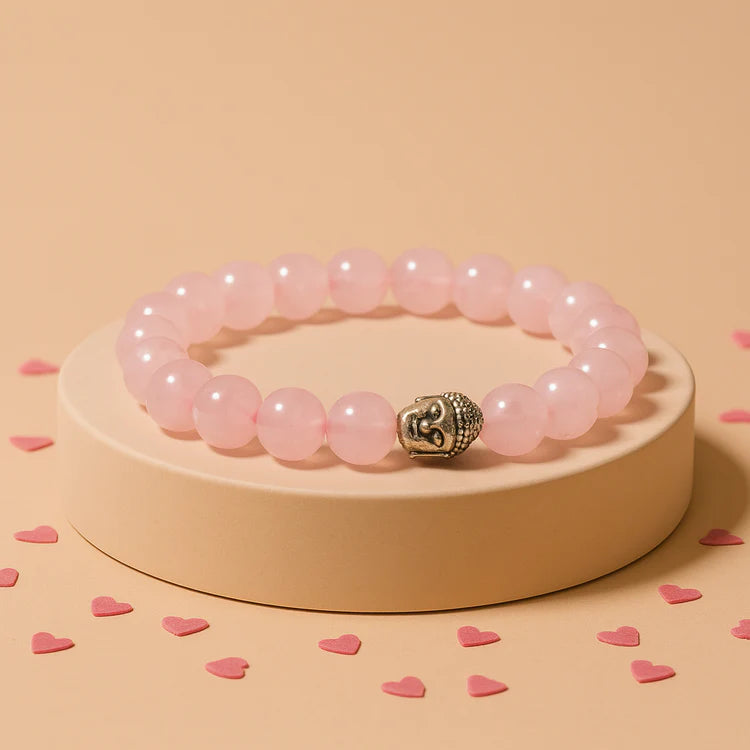 Improve Love, Relationship & Emotional Connection: Rose Quartz Bracelet
