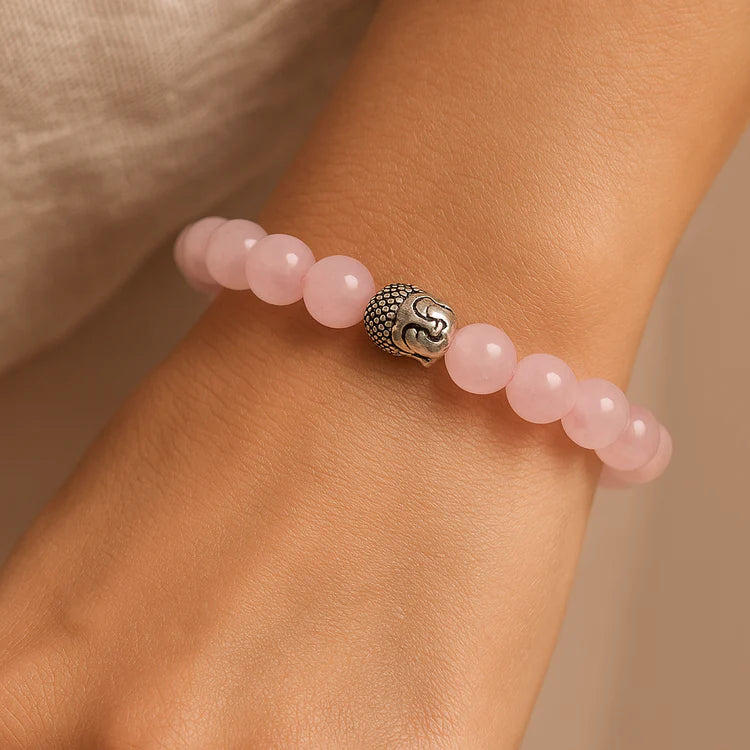 Improve Love, Relationship & Emotional Connection: Rose Quartz Bracelet