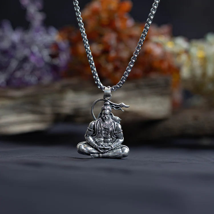 Meditating Hanuman Ji Pendant (Blessing & Protection)