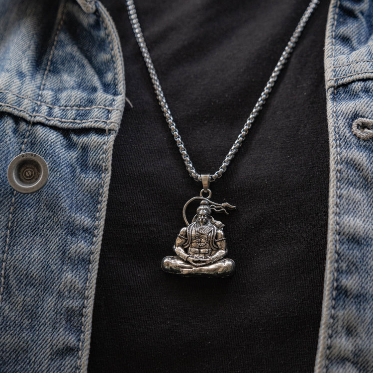 Meditating Hanuman Ji Pendant (Blessing & Protection)