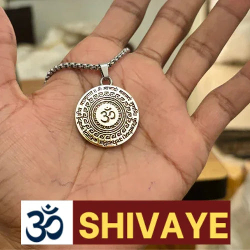 Om Mahamrityunjaya Mantra Pendant (Blessing & Protection)