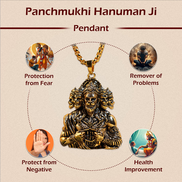 Panchmukhi Hanuman Ji Pendant (Blessing & Protection)