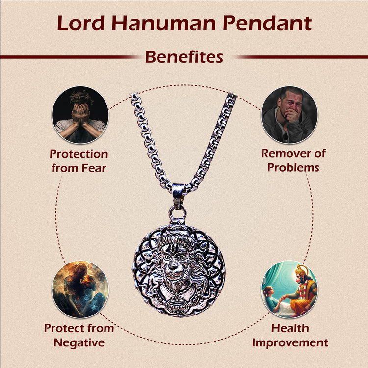 Lord Hanuman Pendant (Blessing & Protection)